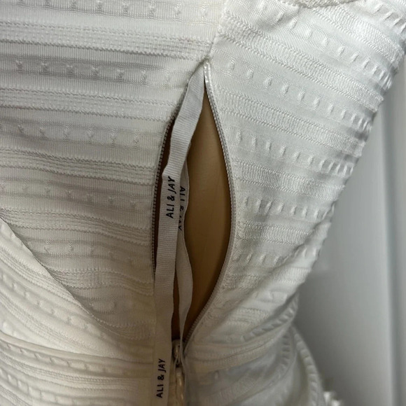 ALI&JAY white halter dress,frill,cut out,fit&flare,flare Dress Up Buttercup, - Picture 12 of 16